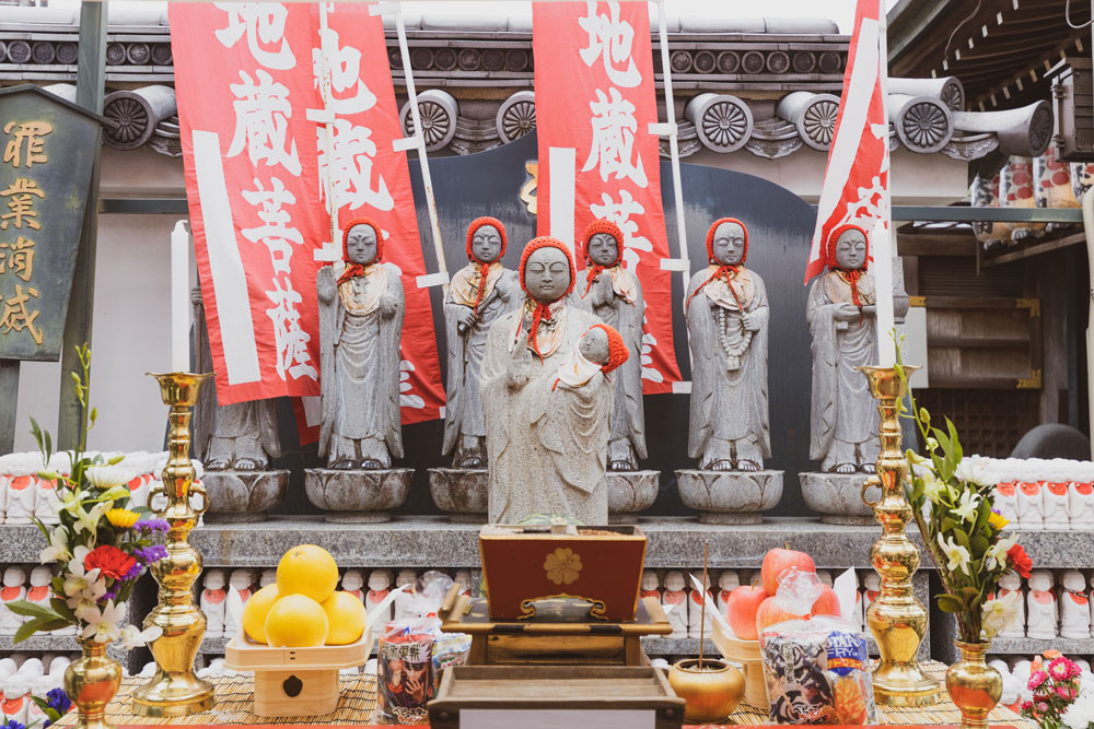 中山寺総持院の地蔵盆のお地蔵様